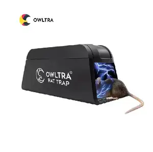 [OWLTRA] Sustainable Battery Powered Quick-zap Safe Rat Box Pest Killer High-Voltage Electronic Mouse Trap for Kill Mice