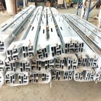 Profilé d'extrusion en aluminium pour ascenseur, accessoires de rail de guidage, cadre en aluminium anodisé sur mesure, pièces de seuil de porte d'ascenseur, OEM