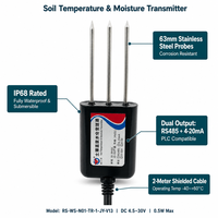 Capteur de température et d'humidité du sol en gros |   DC 4,5-30V |   Sonde en acier inoxydable anti-corrosion |   RS485 (Modbus) |   Personnalisable
