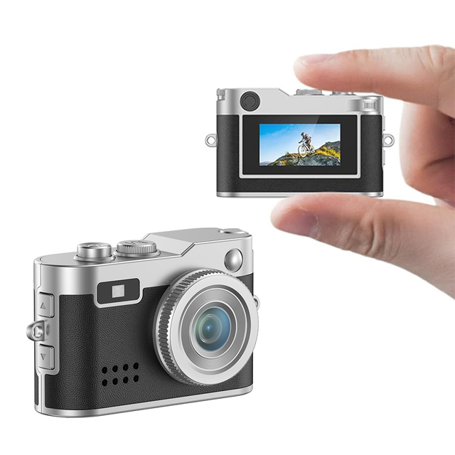 DC26 Thumb Camera Vintage Mini HD Camera Ultra-Light 18g 1080P Support for Video Recording USB Compatible Mini Action Camera