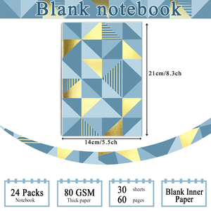 24 gói A5 trống sketchbooks softcover trẻ em vẽ Tạp Chí cho cô gái & chàng trai viết - Product Image 5