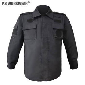 Uniformes <span class=keywords><strong>de</strong></span> Entrenamiento para <span class=keywords><strong>Personal</strong></span> <span class=keywords><strong>de</strong></span> <span class=keywords><strong>Seguridad</strong></span>, Color Puro, Uniformes <span class=keywords><strong>de</strong></span> Guardia <span class=keywords><strong>de</strong></span> <span class=keywords><strong>Seguridad</strong></span> <span class=keywords><strong>Privada</strong></span>, Ripstop <span class=keywords><strong>de</strong></span> Poliéster y Algodón, Logotipo Personalizado - Product Image 2