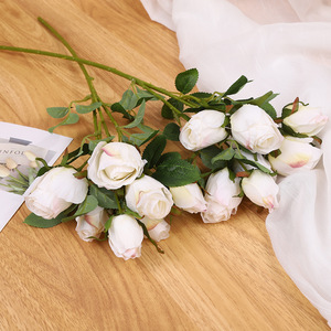 Ramo de Rosas Artificiales de 7 Cabezas, Flores de Seda de Alta Simulación, Decoración de Boda, Decoración de Hogar de Lujo - Product Image 3