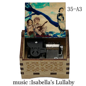 Tiny Hand Crank <span class=keywords><strong>Isabella</strong></span>'s Lullaby Music Box-The Promised Neverland Music Box Regalo para Navidad <span class=keywords><strong>Cumpleaños</strong></span> Día de San Valentín - Product Image 3