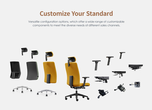 Nouvelle <span class=keywords><strong>chaise</strong></span> de bureau ergonomique pivotante à dossier haut, multifonctionnelle, en maille, pour cadres et dessinateurs - Product Image 6