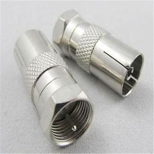 Adaptateur de connecteur d'<span class=keywords><strong>antenne</strong></span> <span class=keywords><strong>TV</strong></span> CCTV F prise mâle vers <span class=keywords><strong>TV</strong></span> PAL prise <span class=keywords><strong>femelle</strong></span> avec bonne qualité - Product Image 2