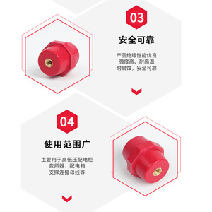 Chkl Sm25 And Sm30 Resin Insulators <b>Red</b> Composite For Distribution <b>Boxes</b> - Product Image 4