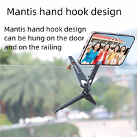 Soporte Magnético Plegable para Teléfono con Trípode |   Diseño de Gancho Mantis de Aleación de Aluminio |   Soporte de Expansión Magnético de Doble Cara + Soporte para Dispositivos Fríos