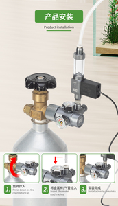 <span class=keywords><strong>Mini</strong></span> regulador de doble manómetro de presión de <span class=keywords><strong>CO2</strong></span> de montaje rápido, aluminio abierto lateral para acuarios y accesorios - Product Image 5