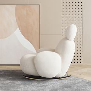 كرسي هزاز للاسترخاء في غرفة المعيشة بالجملة، كرسي أريكة للشرفة وغرفة المعيشة، كرسي أريكة كسول هزاز - Product Image 6