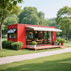 Bâtiment mobile préfabriqué à prix abordable, maison portable préfabriquée de 20 pieds, conteneur maritime extérieur pour restaurants de restauration rapide - Product Image 4