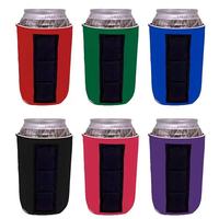 Support magnétique robuste en néoprène pour canettes et bières, personnalisable avec logo, pour la promotion d'entreprise