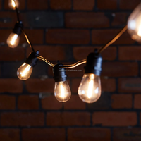 Guirlande lumineuse connectable étanche IP65, douille fixe E27/E26, intérieur/extérieur, LED, dimmable, CRI élevé 90, 50 000 h de durée de vie