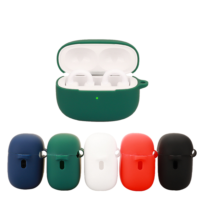 Wholesale Linklike OW AIR Silicone Earphone Case Wireless Earbuds Buds Shell Headphone Cover with Clip