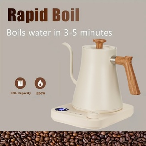 Kingze LED Display <strong>Temperature</strong> <strong>Control</strong> Pour Over Electronic Coffee Tea <strong>Kettle</strong> 0.9L Stainless Steel Fast Boiling Gooseneck <strong>Kettle</strong> - Product Image 3
