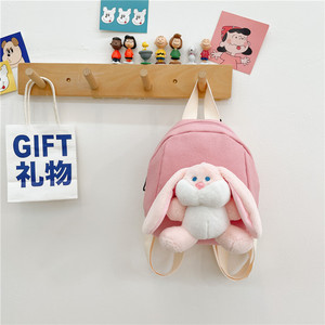 Uionen Custom Name Handmade Cartoon Rabbit Kids <b>Backpack</b> Mini Cute Toddler School Bag Easter Gift for Boys Girls - Product Image 5