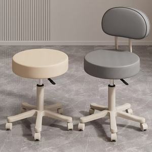 Hot Selling Custom Durable Metal Barber <b>Stool</b> Chair 360 Degree Swivel/Reclining/Height Adjustable Leather Seat for Beauty Salon - Product Image 2