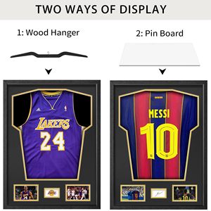 Sports Jersey Display <strong>Frame</strong> 24" X 32" Display Case for Soccer Football Baseball Hockey Souvenir T-<strong>Shirt</strong> - Product Image 2