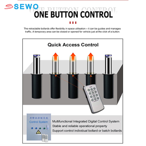 Sewo Kính thiên văn rào cản giao thông có thể thu vào tăng thủy lực bollard cho xe Kiểm soát truy cập quản lý bollards tự động - Product Image 3