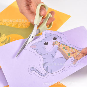 กรรไกรใช้ในบ้าน ยี่ห้อหยางเจียง ชุด 3 ชิ้น สแตนเลส สีผสม รูปตัววี สำหรับใช้ในสำนักงานและครัวเรือน - Product Image 3