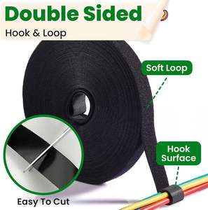 Custom Factory Velcroes Back-to-back Adhesive Sheet Double-sided <strong>Elastic</strong> Adhesive Patch Fastener Tape Velcroes <strong>Hook</strong> and <strong>Loop</strong> - Product Image 5