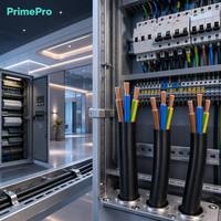 Cable de Alimentación RVV Flexible de PVC Aislado, Cobre Sólido Libre de Oxígeno, Multifilar, Retardante de Llama, IP20 300/500V, para Uso en Edificios, en Rollo
