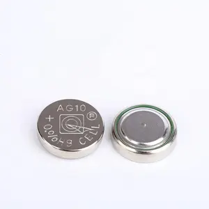QIDE 0% पारा बटन सेल ag10 lr1130 389 क्षारीय सिक्का बैटरी के लिए घड़ी