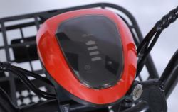Vélo électrique de ville 14 pouces, moteur sans balais 48V 500W, batterie au lithium, suspension arrière, écran LCD, 3 vitesses, cadre en acier, électronique - Product Image 3