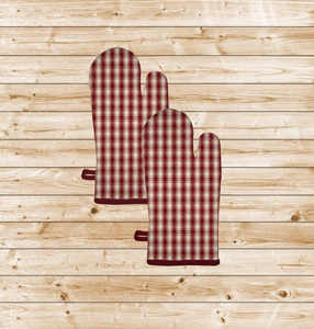 ถุงมือกันความร้อนผ้าฝ้ายพิมพ์ลายพรีเมียม ผลิตจากผ้าทอ พิมพ์สีตามสั่ง ทนความร้อน สำหรับครัวเรือน ผลิตโดยผู้ผลิตสิ่งทอในครัวเรือน จำหน่ายส่ง - Product Image 1