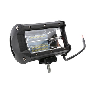 Super brillante 5 pulgadas 72W doble fila amarillo 6000K blanco haz de inundación LED luces de trabajo barra antiniebla lámpara de conducción para camión Tractor ATV - Product Image 3