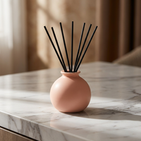 Diffuseur de parfum en céramique rond de couleur macaron, style minimaliste nordique, décoration d'intérieur, vase d'aromathérapie
