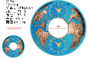 Esfera de reloj de acero inoxidable, <span class=keywords><strong>Serie</strong></span> de vela, talla tridimensional personalizada, logotipo del fabricante, tamaño de muestra, 37mm, resistente al agua - Product Image 2