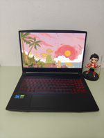 Laptop MSI GF66 Bekas 95% Baru, Intel I7 Generasi ke-11, RAM 16GB, SSD 512GB, RTX3060, Komputer Notebook Gaming