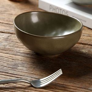 Wholesale Irregular Ceramic and Restaurant Small <b>Sauce</b> Japanese Porcelain Rice Salad Bowl - Product Image 4