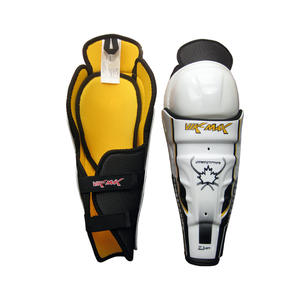 Protège-tibias de hockey sur glace et sur gazon Vik-Max pour jeunes joueurs, en fibre de nylon et mousse EVA, 9''-11'' - Product Image 1