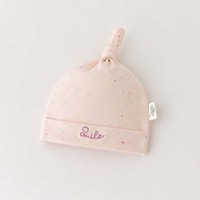 Bonnet double couche sans couture de classe A pour nouveau-né, motif dessin animé, en Spandex/Coton, unisexe, pour bébés de 0 à 3 mois