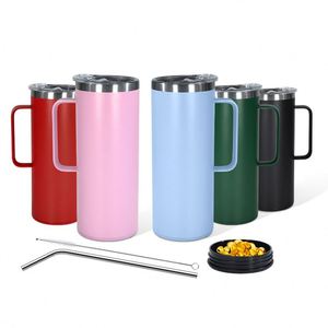 Durable Hot Selling 304 Stainless Steel Vacuum 20Oz Coffee Beer Milk Tumbler Mug Cup With Lid Small Storage Bottom - Product Image 3