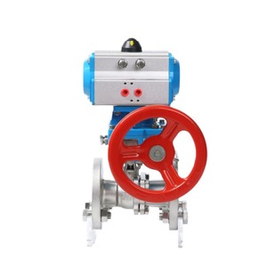 Válvula de Bola Neumática con Brida de Acero Inoxidable 304, Operación Manual, Válvula de Control de Agua Industrial, Uso a Temperatura Ambiente - Product Image 4