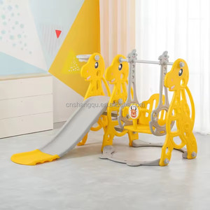 Ensemble de balançoire et toboggan 3 en 1 VSUCH pour enfants, aire de <span class=keywords><strong>jeux</strong></span> intérieure, toboggan multifonctionnel pour enfants et balançoire pratique - Product Image 4