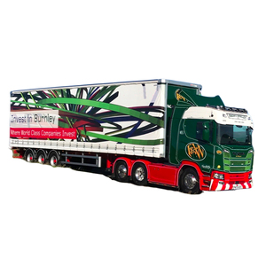 Tùy chỉnh vải bạt PVC cho xe tải Trailer 700gsm 900gsm nhà sản xuất in bạt với grommets Velcro hoặc dây thừng - Product Image 1