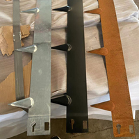 Matériel YW plat Flexible galvanisé pelouse Corten métal jardin 12 pouces rouleau bordure chemin herbe fleur lit bordure