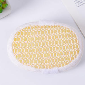 Gant de massage corporel <span class=keywords><strong>Sisal</strong></span> Chanvre Naturel Réutilisable Éponge pour enlever les peaux mortes Gant de bain en chanvre Ensemble d'épurateur de bain 4 pièces - Product Image 3