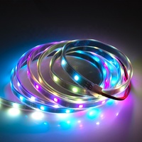 Qualité supérieure Longueur personnalisée Blanc Noir PCB rbg bande lumineuse led 20m 30m 60m 12v Bande lumineuse flexible