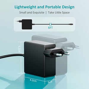 Chargeur rapide 65W avec prise EU, type 2025 NOUVEAU GaN 65W/67W Type-C + câble intégré, chargeur rapide pour les loisirs créatifs et les ordinateurs portables - Product Image 4