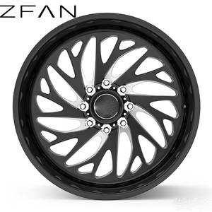 Jantes forgées ZFAN polies avec enjoliveurs flottants 20-30 pouces 8x6.5 8x170 6x139.7, jantes en forme <span class=keywords><strong>de</strong></span> H pour <span class=keywords><strong>Ford</strong></span> F250 RAM Silverado Jeep - Product Image 3