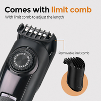 Tondeuse à barbe PRITECH pour hommes, tondeuse à cheveux professionnelle avec cadran réglable de précision 0-10 mm, écran LED, kit de toilettage Type-C