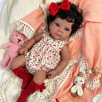 Poupée Reborn Betty de 18 pouces, peau claire/foncée en option, poupée nouveau-né en silicone faite à la main, coiffure personnalisée pour collectionneurs de poupées