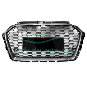 Parrilla Delantera Negra Brillante Estilo RS3 para Auto <span class=keywords><strong>A3</strong></span> S3, Parrilla de Parachoques Tipo Panal para <span class=keywords><strong>A3</strong></span> S3 8V.5 2017 2018 2019 - Product Image 3