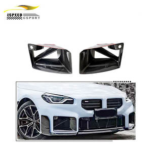JCSPORTLINE Conduits d'air de pare-chocs avant en fibre de carbone sèche pré-imprégnée pure pour BMW G87 M2 Coupé <span class=keywords><strong>2023</strong></span> - Product Image 1