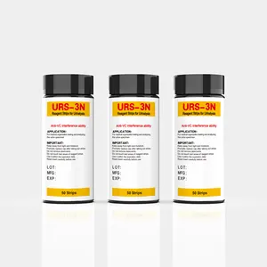 Strip tes urin cepat dan akurat untuk urinalysis dengan 3 parameter pengujian leukosite, nitrit dan pH